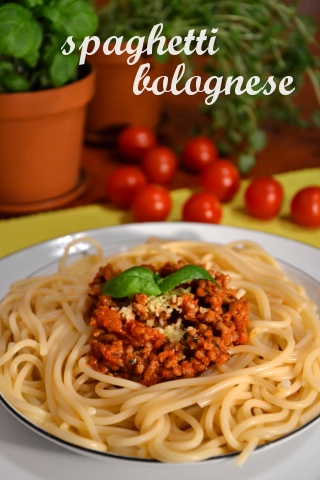 Spaghetti Bolognese gotowe
