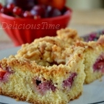 Ciasto ucierane ze śliwkami i kruszonką