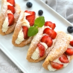 Omleciki z truskawkami