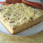 Placek rabarbarowy z kruszonką